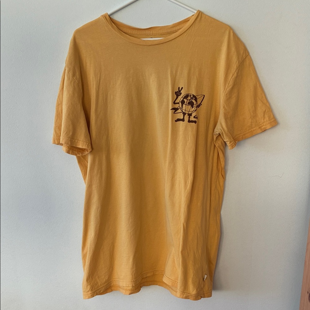 Men's quicksilver Mustard Graphic T-Shirt